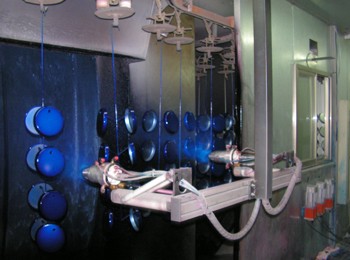 Powder coating line