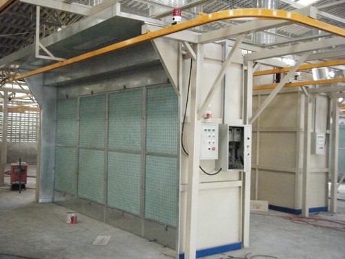 Powder coating line