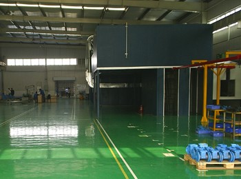Powder coating line