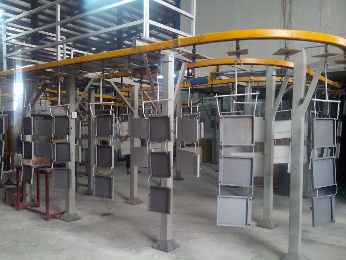 Powder coating line