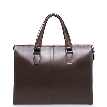 Leather coffee handbag