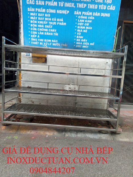 Stainless steel shelf