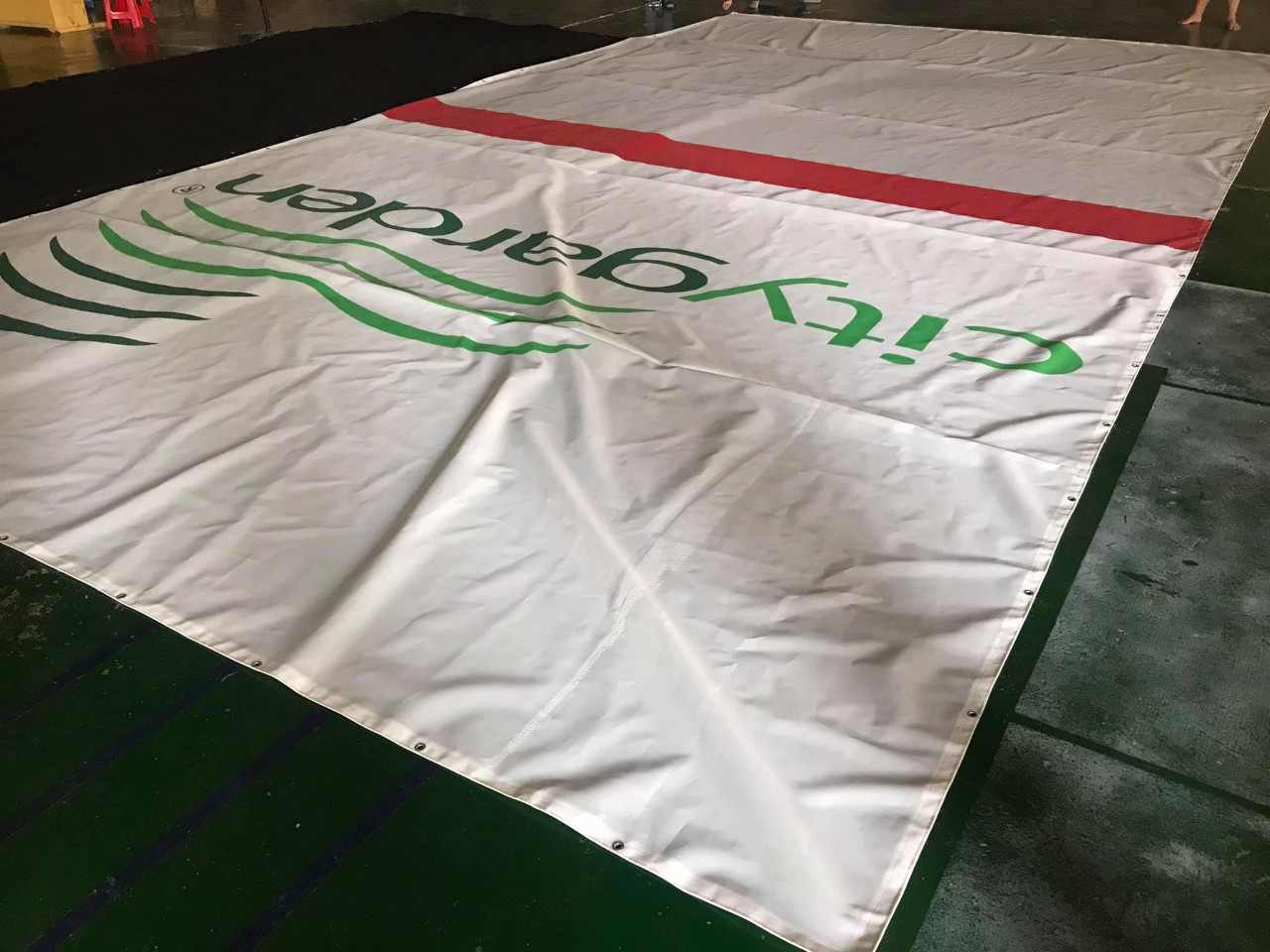 Printing banner assembly