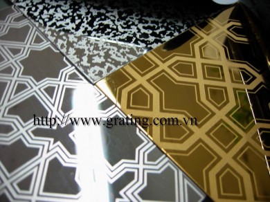 Patterned stainless steel