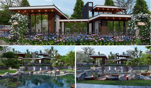 Luxury villa architectural design
