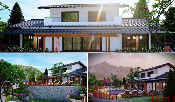 Luxury villa architectural design