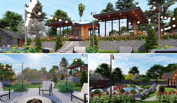 Luxury villa architectural design