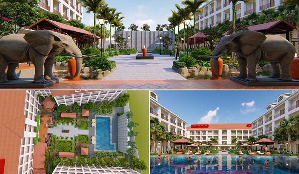 Villa landscape design and construction