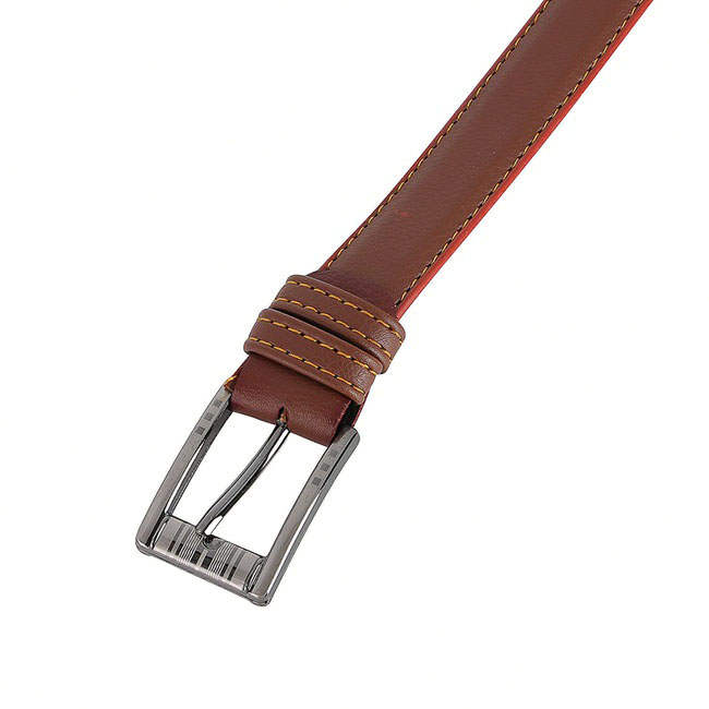 Brown leather belt