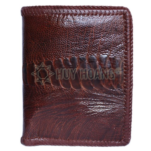 Dark brown leather wallet