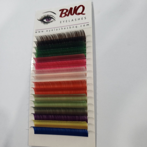 Colorful eyelashes extenstion