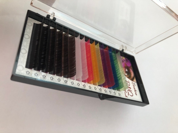 Colorful eyelashes extenstion