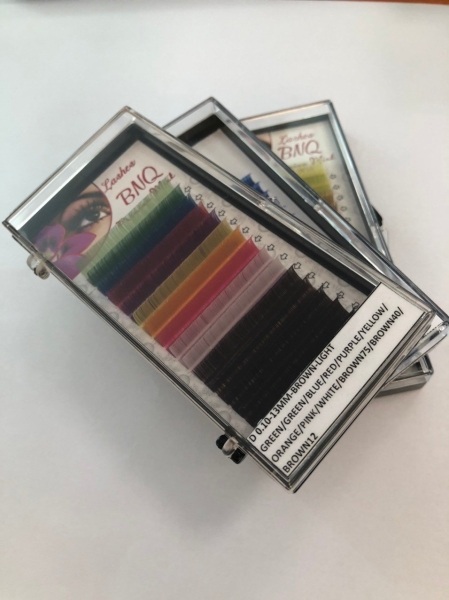 Colorful eyelashes extenstion