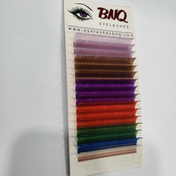 Colorful eyelashes extenstion