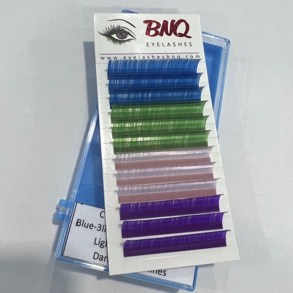 Colorful eyelashes extenstion