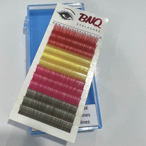 Colorful eyelashes extenstion