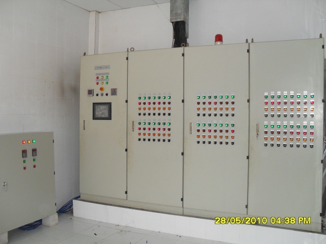 Wastewater treatment control panel