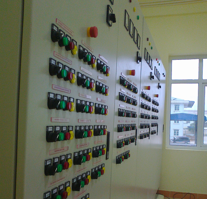 Wastewater treatment control panel