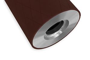 Diamond grooved rollers