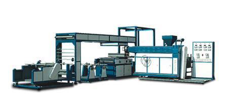 Plastic film extrusion machine