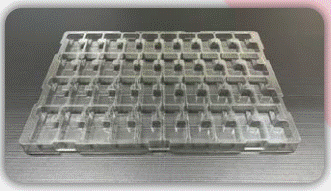 Formed plastic tray