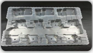 Formed plastic tray