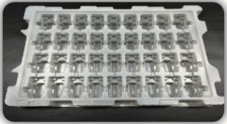 Formed plastic tray