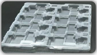Formed plastic tray