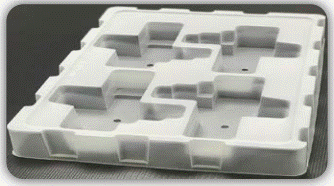 Formed plastic tray