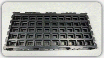 Formed plastic tray
