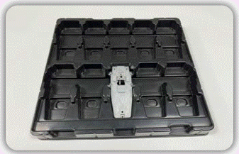 Formed plastic tray