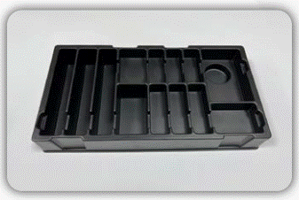 Formed plastic tray