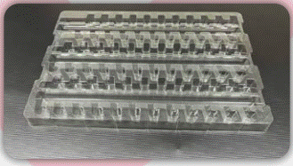 Formed plastic tray