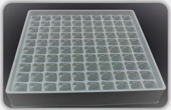 Formed plastic tray