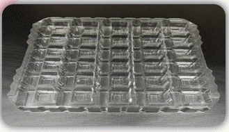 Formed plastic tray