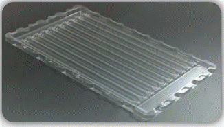 Formed plastic tray