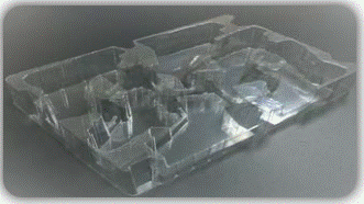 Formed plastic tray