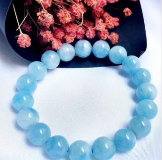 Aquamarine stone bracelet