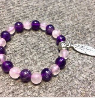 Amethyst stone bracelet
