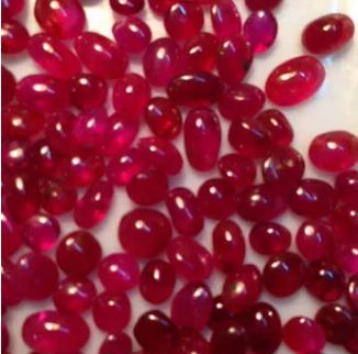 Natural red Luc Yen gemstone