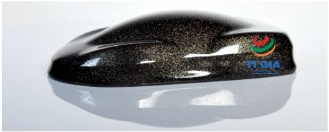 Metallic powder coating