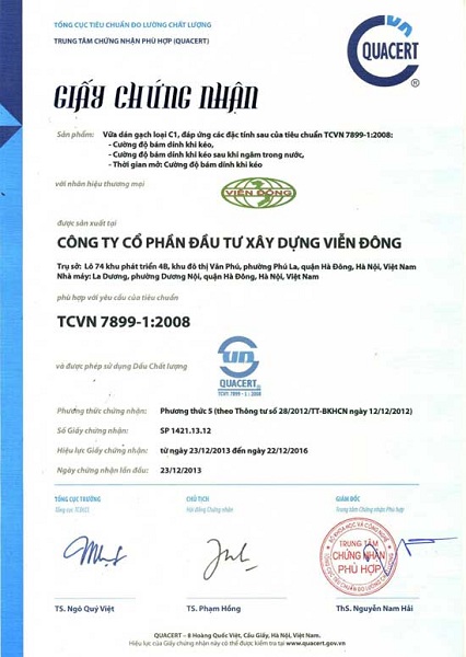 Certificates