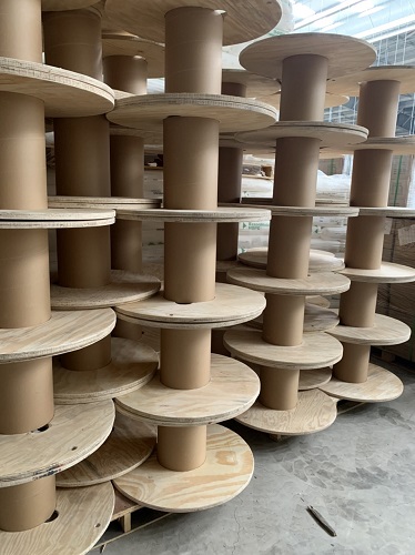 Wooden Reels with Paper Cores