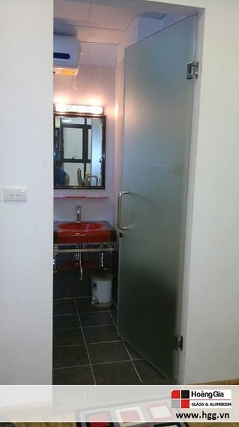 Single-leaf tempered glass doors