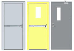 Fireproof steel door