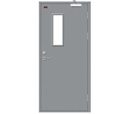 Fireproof steel door