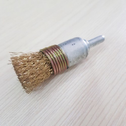 Steel wire end brush