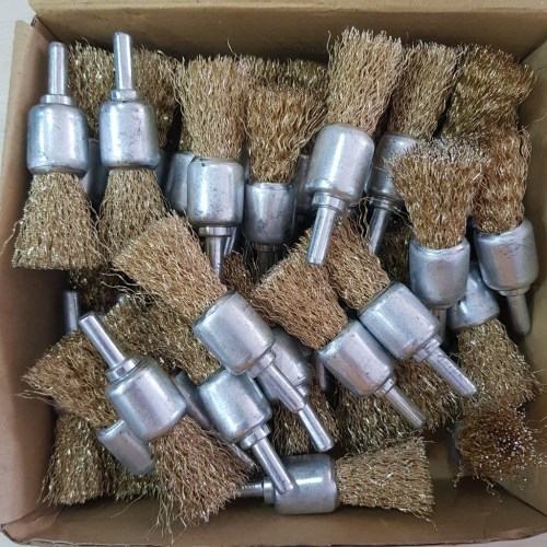 Steel wire end brush