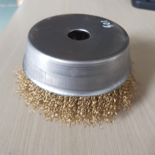 Steel wire cup brush