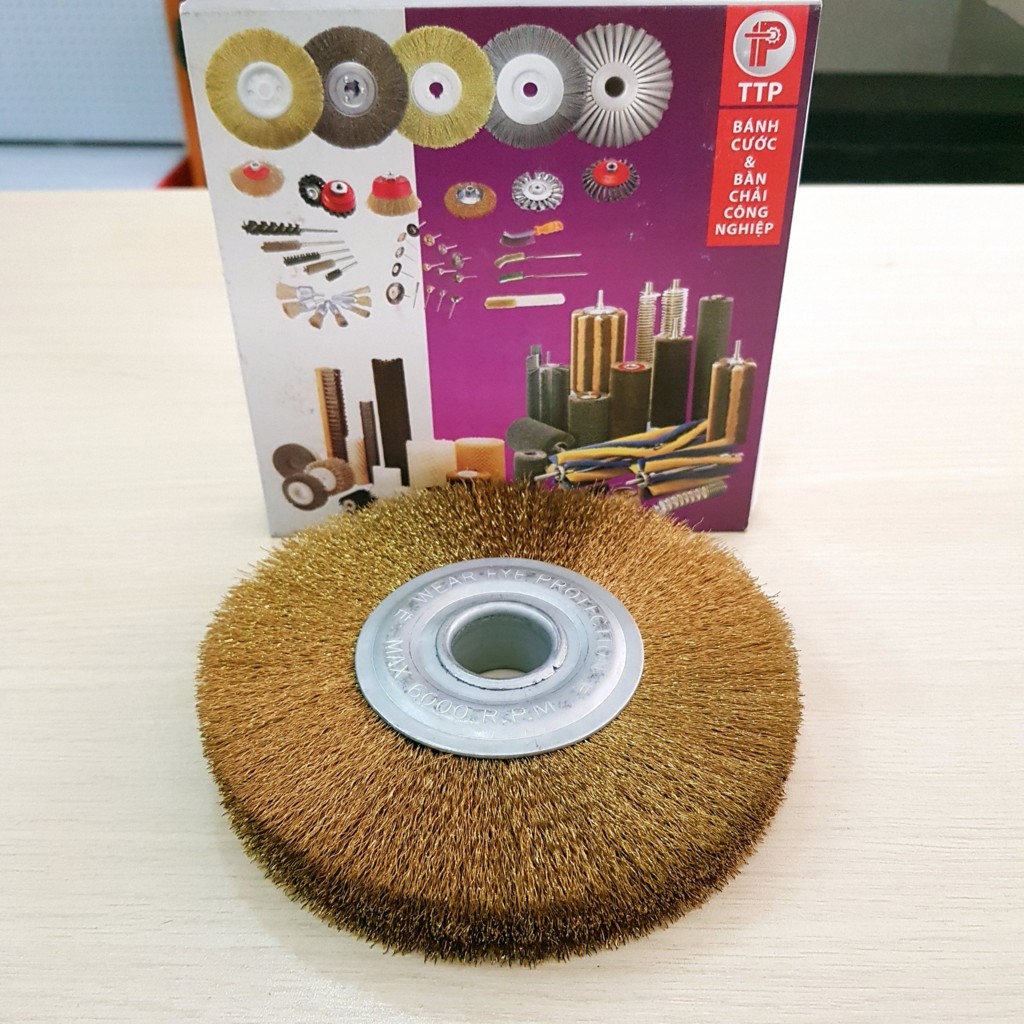 Brass wire wheel brush